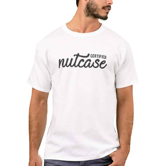 Nutcase Designer Round Neck Men's T-Shirt Wrinkle-Free Poly Cotton Tees - Certified Nutcase