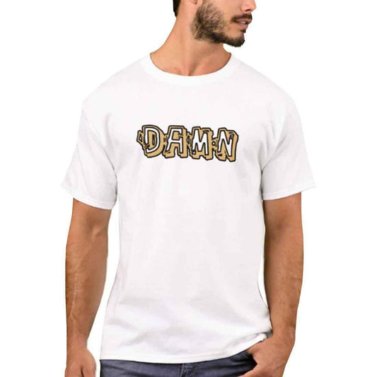 Nutcase Designer Round Neck Men's T-Shirt Wrinkle-Free Poly Cotton Tees - Damn Nutcase