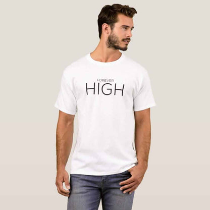 Nutcase Designer Round Neck Men's T-Shirt Wrinkle-Free Poly Cotton Tees - High Nutcase