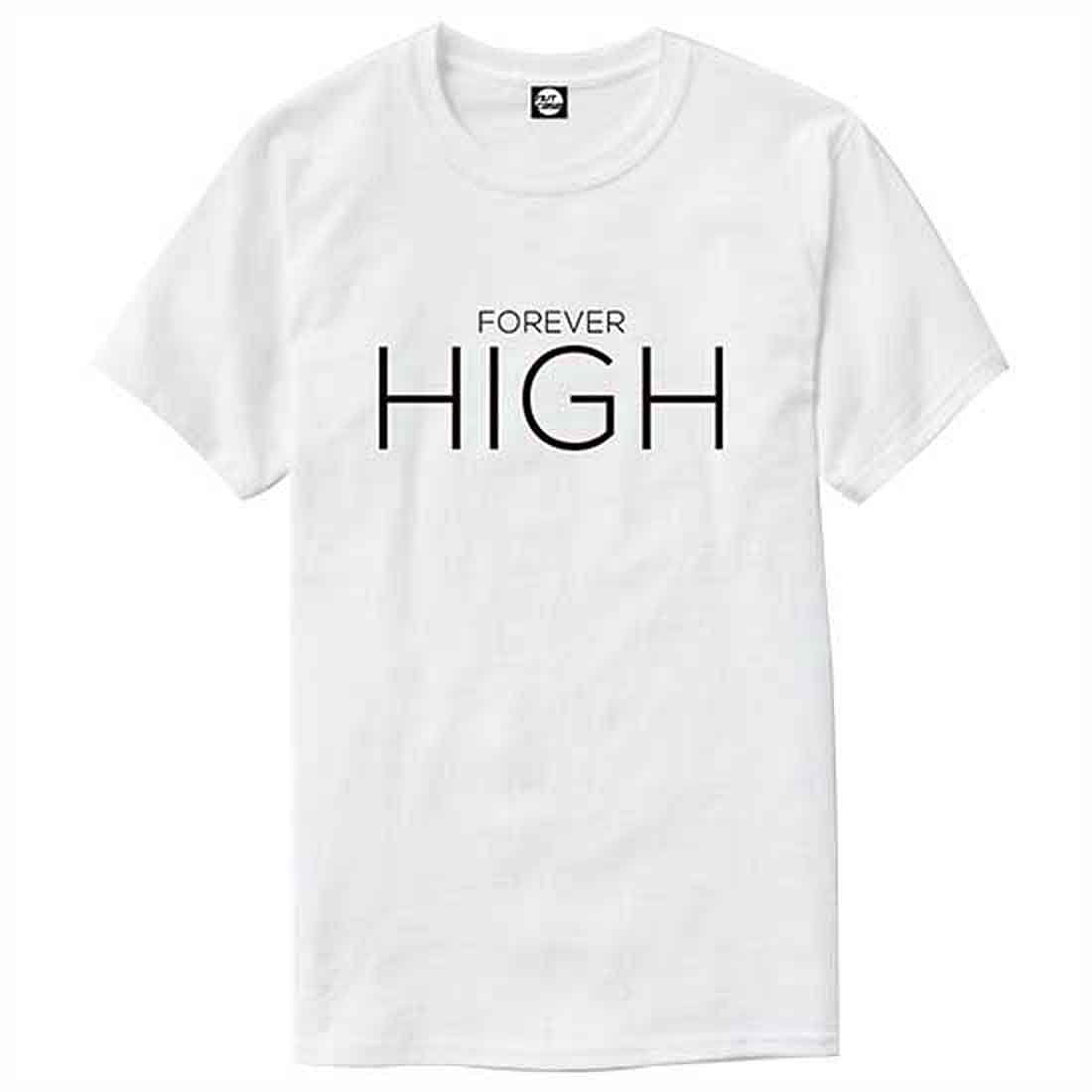 Nutcase Designer Round Neck Men's T-Shirt Wrinkle-Free Poly Cotton Tees - High Nutcase