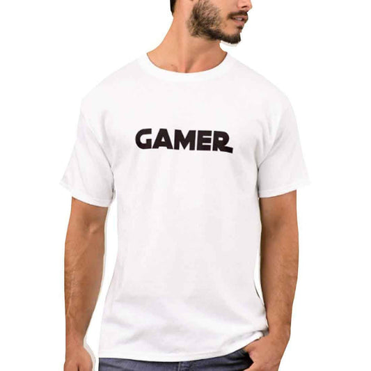 Nutcase Designer Round Neck Men's T-Shirt Wrinkle-Free Poly Cotton Tees - Gamer Nutcase
