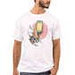 Nutcase Designer Round Neck Men's T-Shirt Wrinkle-Free Poly Cotton Tees - Chained to The Screen Nutcase