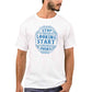 Nutcase Designer Round Neck Men's T-Shirt Wrinkle-Free Poly Cotton Tees - Start Start Nutcase
