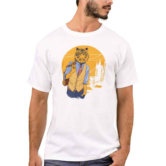 Nutcase Designer Round Neck Men's T-Shirt Wrinkle-Free Poly Cotton Tees - Hip Tager Nutcase