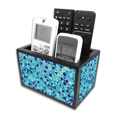 Remote Control Stand Holder Organizer For TV / AC Remotes -  Cool Prints Light Blue Nutcase