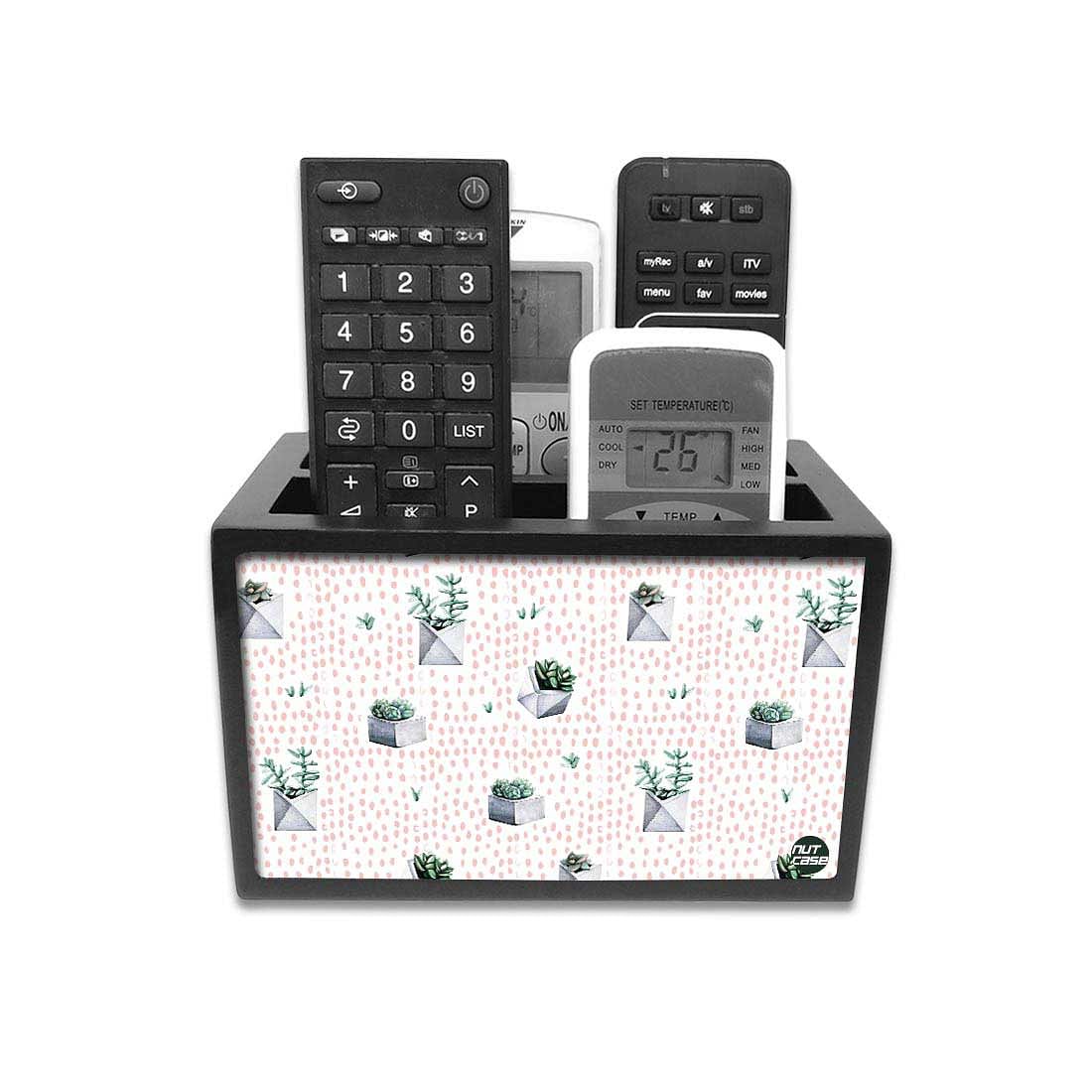 Organizer For TV AC Remotes -Cactus Pots Nutcase