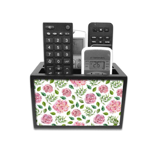 Organizer For TV AC Remotes -Cute Pink Flowers Nutcase