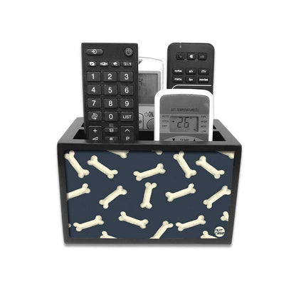 Organizer For TV AC Remotes -Bones Blue Nutcase