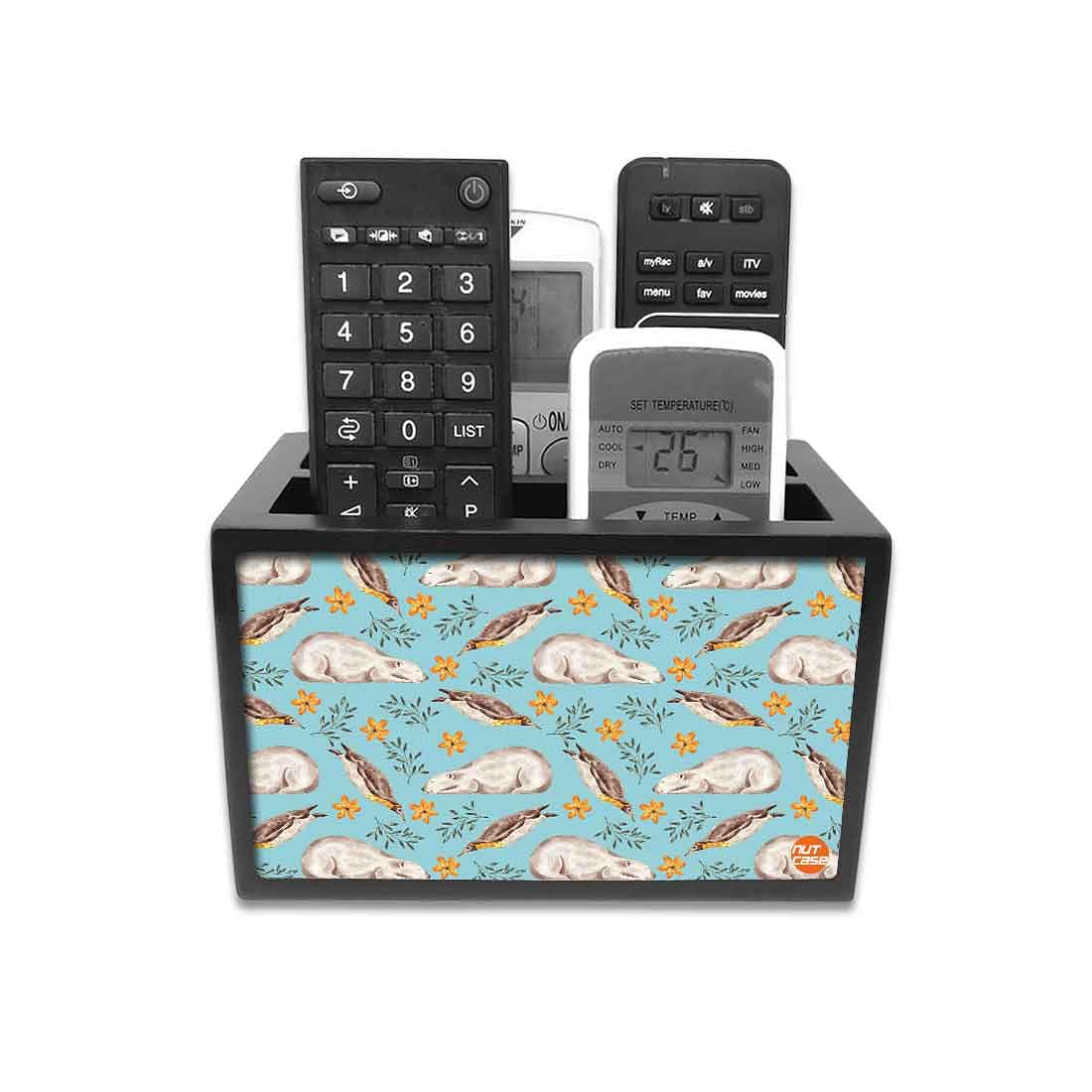 Elegant Remote Control Caddy Organizer - Artic Summer Nutcase