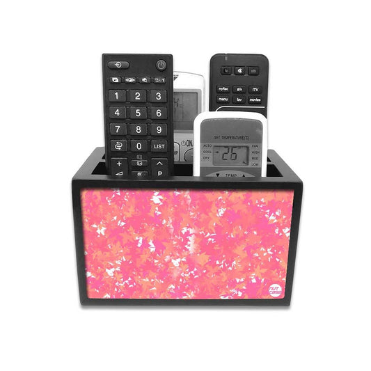 Organizer For TV AC Remotes - Pink Autumn Nutcase
