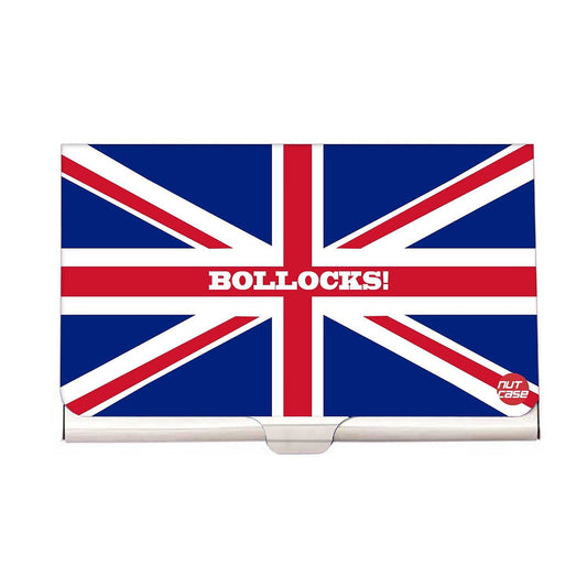 Designer Visiting Card Holder Nutcase - Bollocks British Flag Nutcase