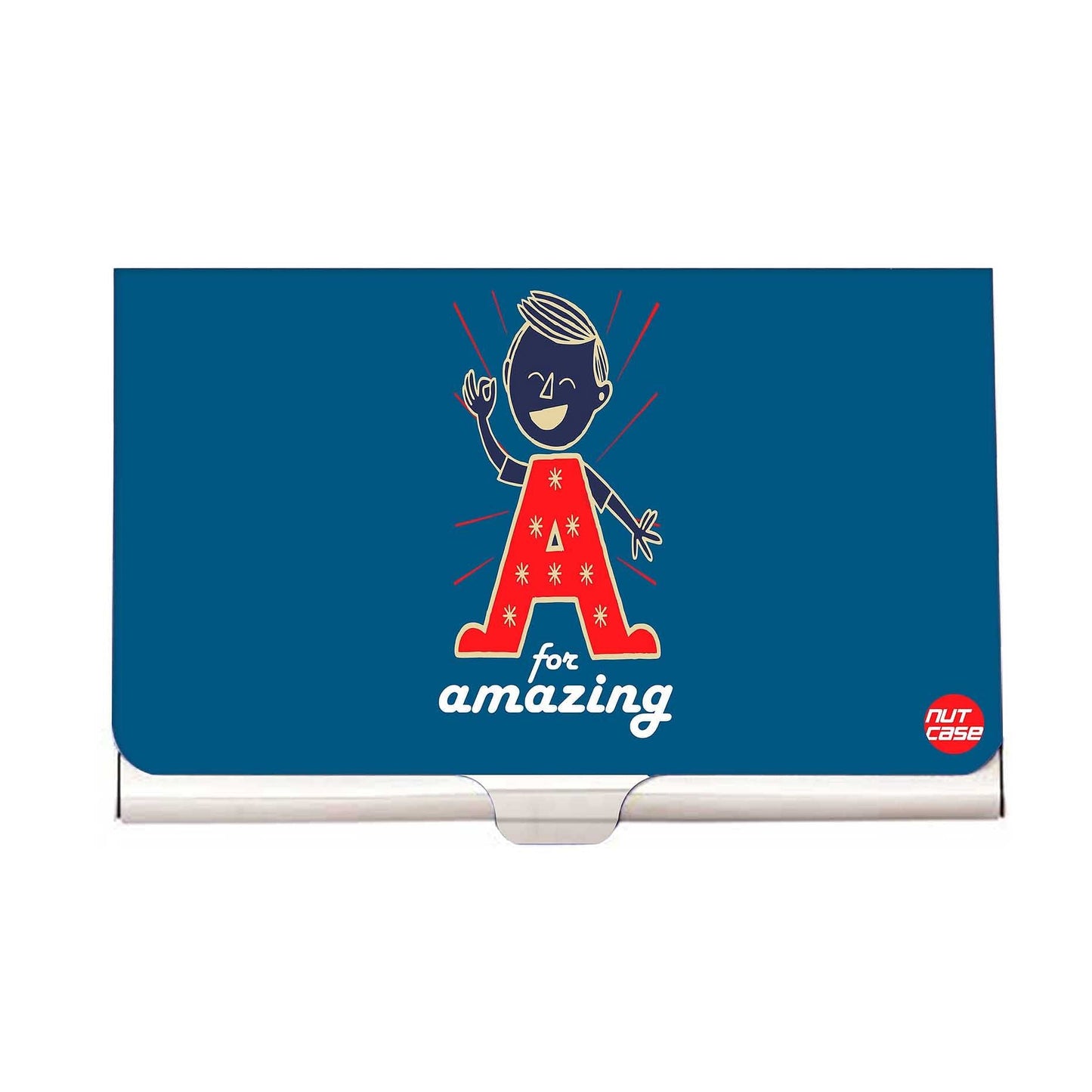 Designer Visiting Card Holder Nutcase - A For Amazing Nutcase