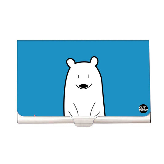 Designer Visiting Card Holder Nutcase - Sweet Polar Bear Nutcase