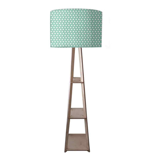 Wooden Tripod Floor Lamps for Bedside Light -  Polka Dots Nutcase