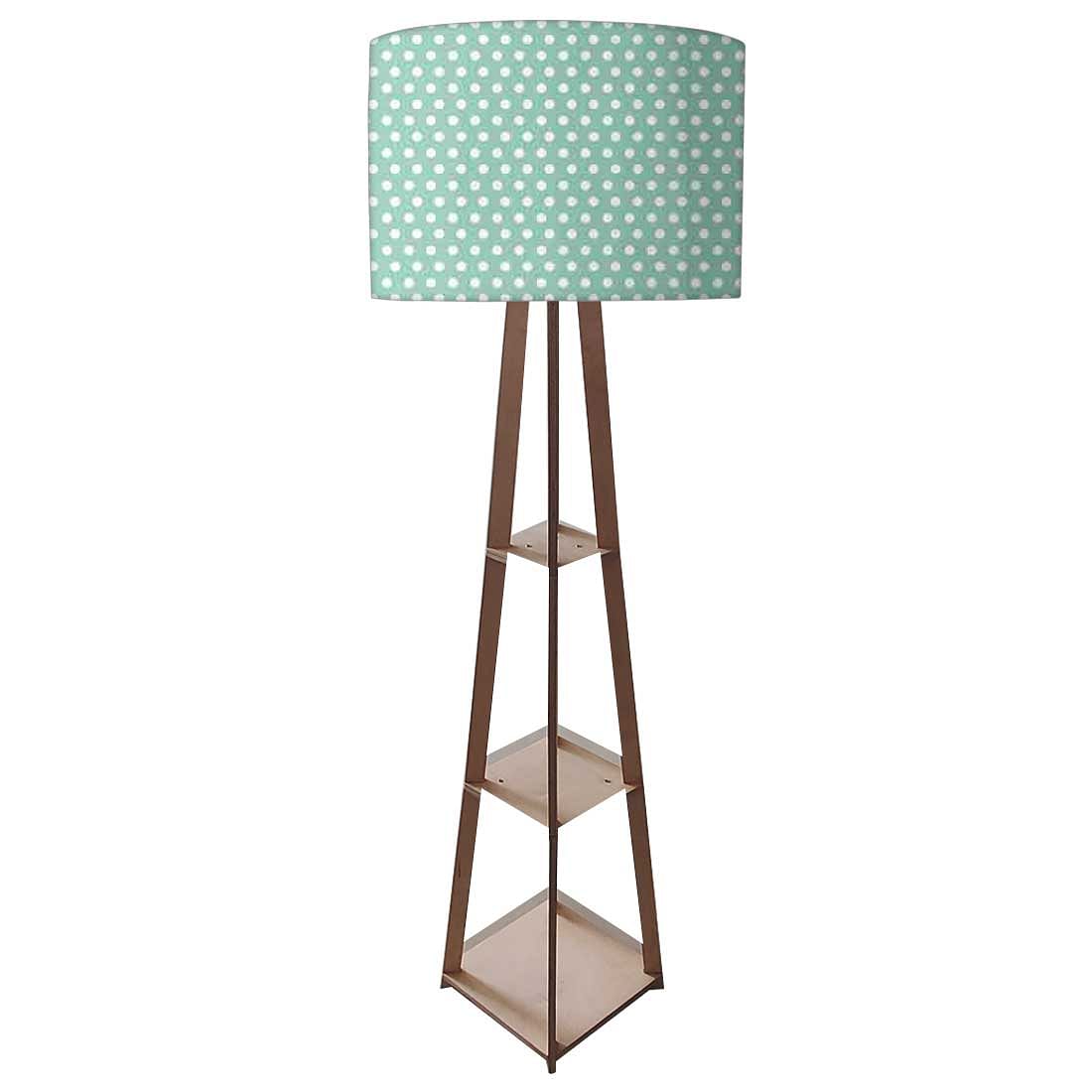 Wooden Tripod Floor Lamps for Bedside Light -  Polka Dots Nutcase