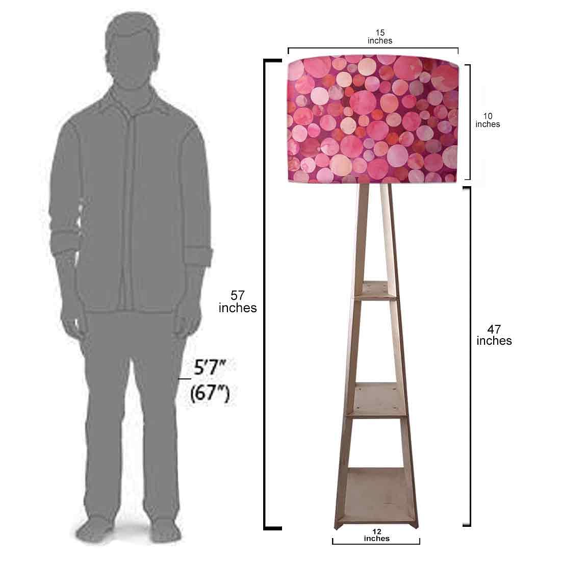 Standing Wooden Tripod Light - Pink Confetti Nutcase