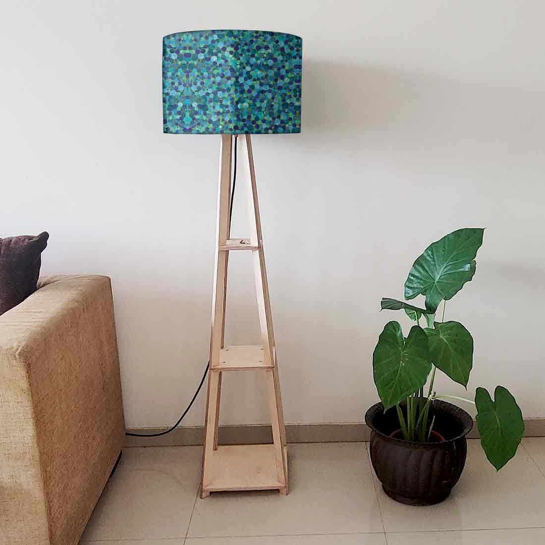 Tall Wooden Floor Standing Lamps for Bedroom - Confetti Nutcase