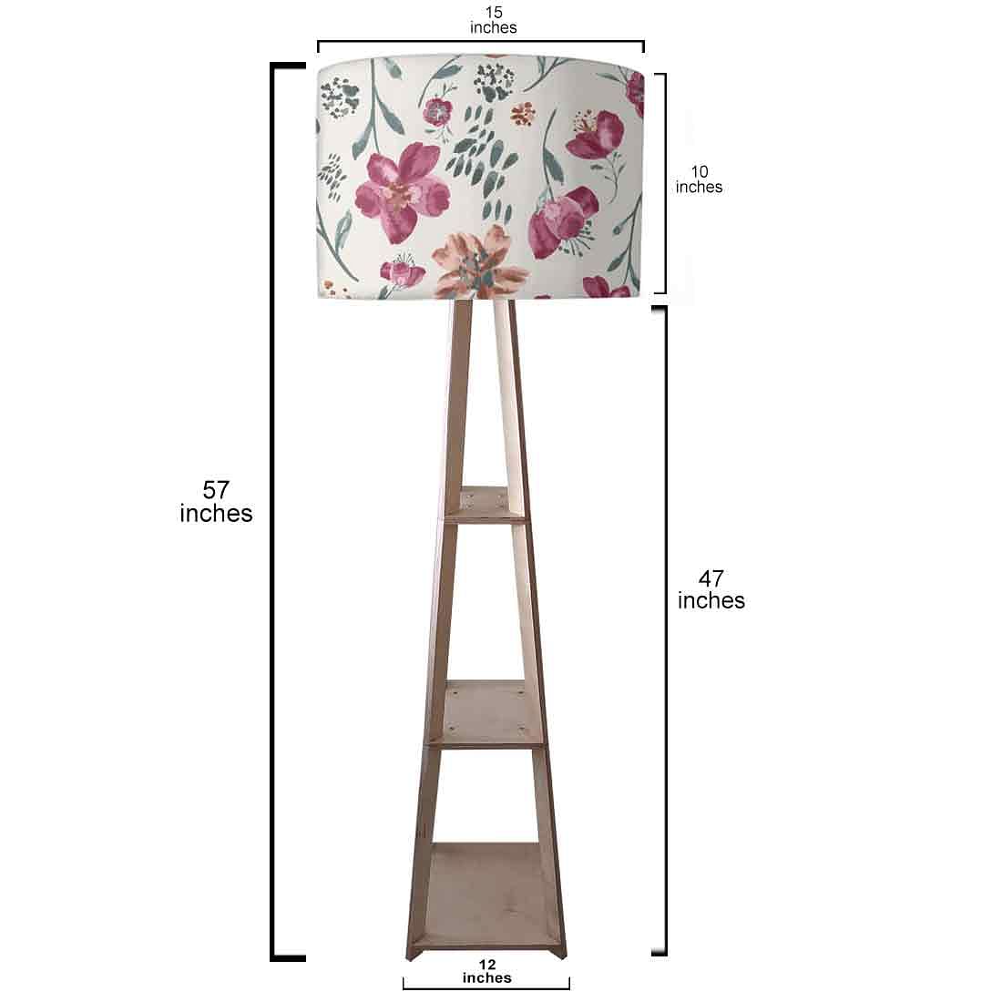Standing Tripod Lamp - Summer Flowers Nutcase
