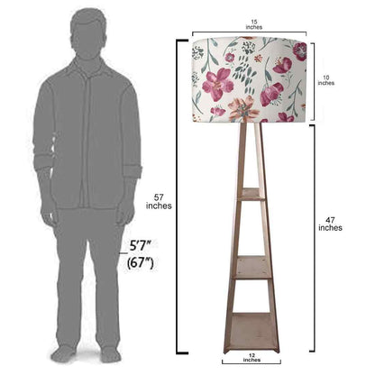 Standing Tripod Lamp - Summer Flowers Nutcase