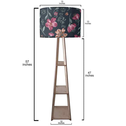 Tripod Floor Lamp - Night Flowers Nutcase