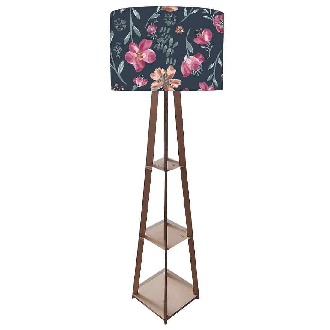 Tripod Floor Lamp - Night Flowers Nutcase