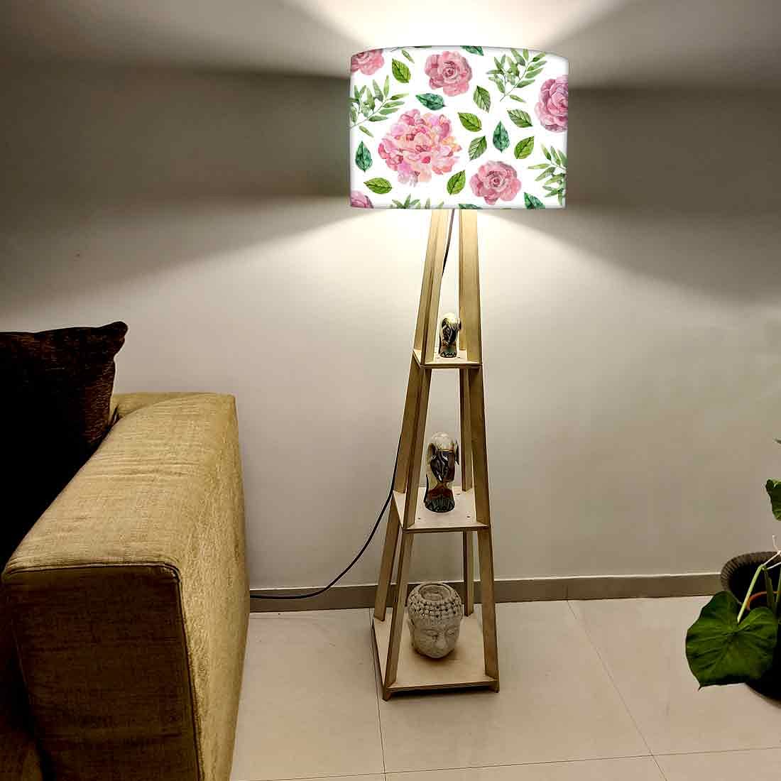 Modern Floor Lamps For Living Room - Sweet Floral Nutcase