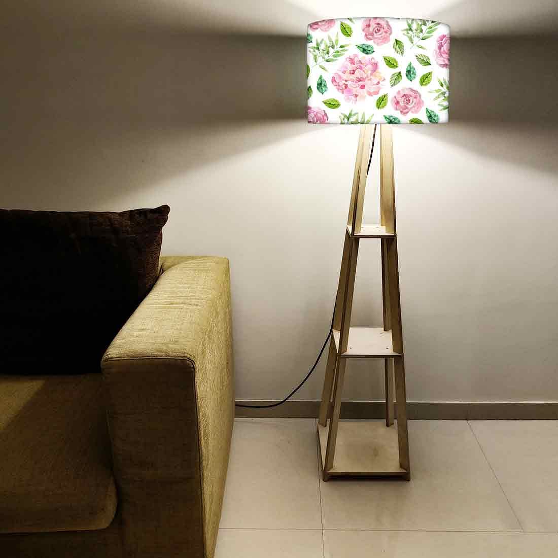 Modern Floor Lamps For Living Room - Sweet Floral Nutcase