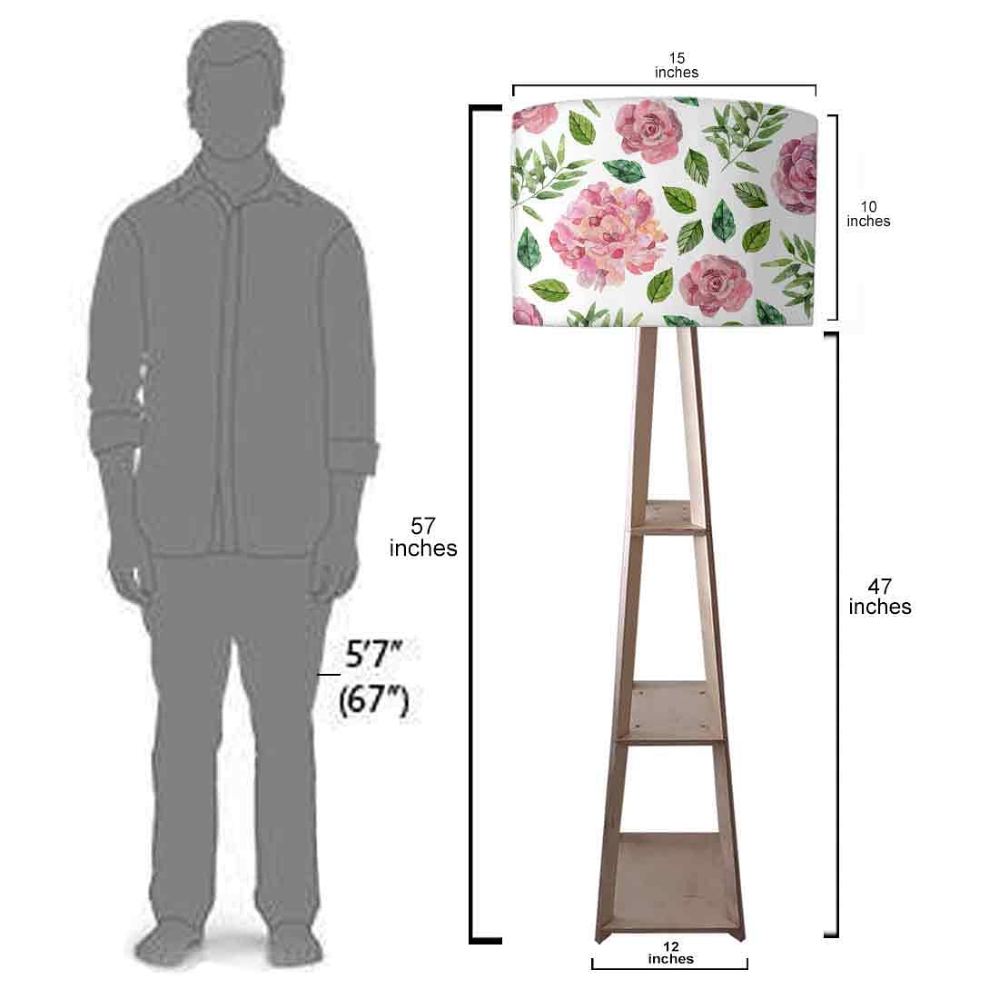 Modern Floor Lamps For Living Room - Sweet Floral Nutcase