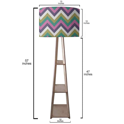 Purple Tripod Corner Wooden Floor Lamps Nutcase