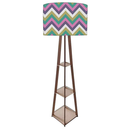 Purple Tripod Corner Wooden Floor Lamps Nutcase