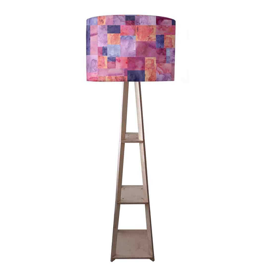 Modern Floor Lamps For Living Room - Pink Stone Effect Nutcase