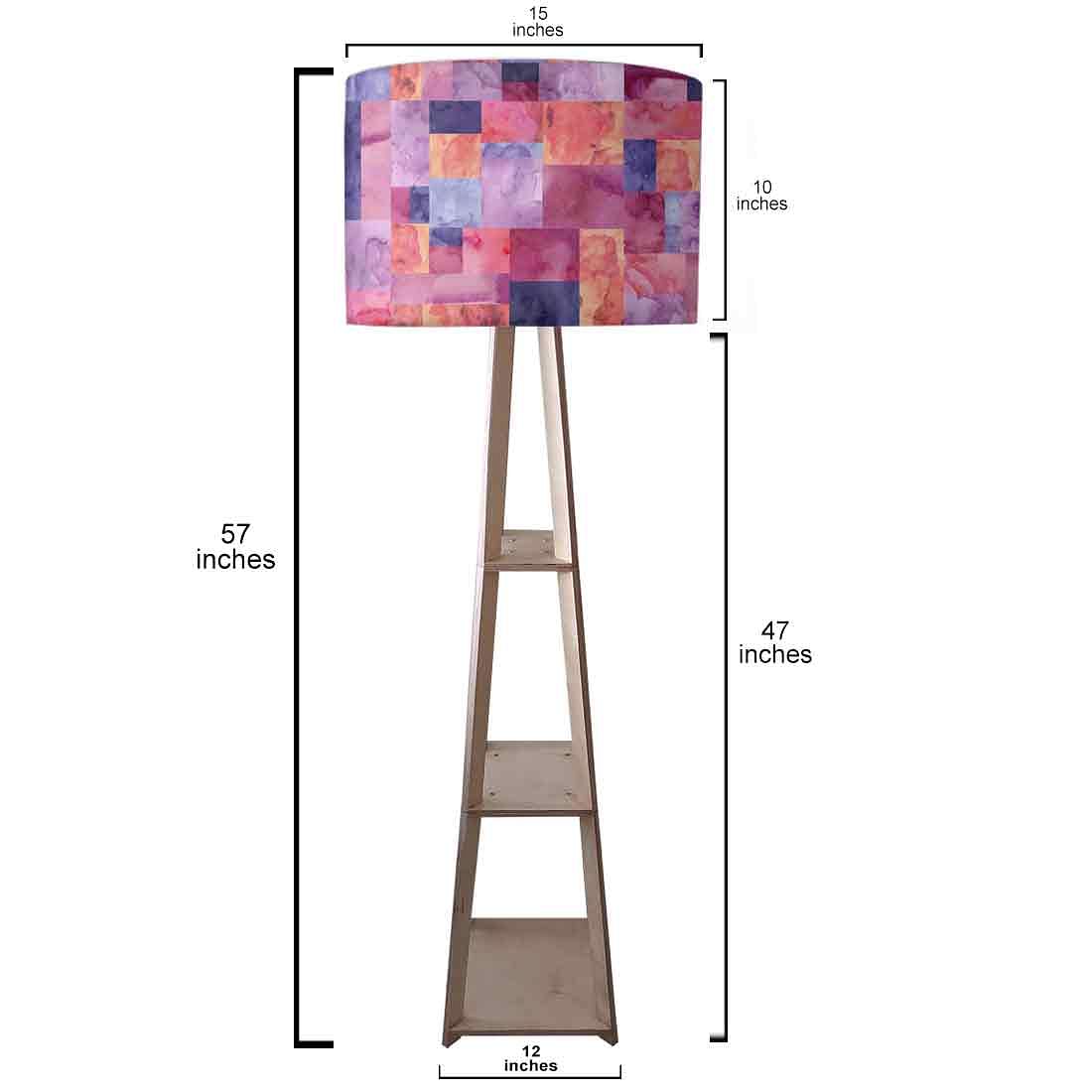 Modern Floor Lamps For Living Room - Pink Stone Effect Nutcase