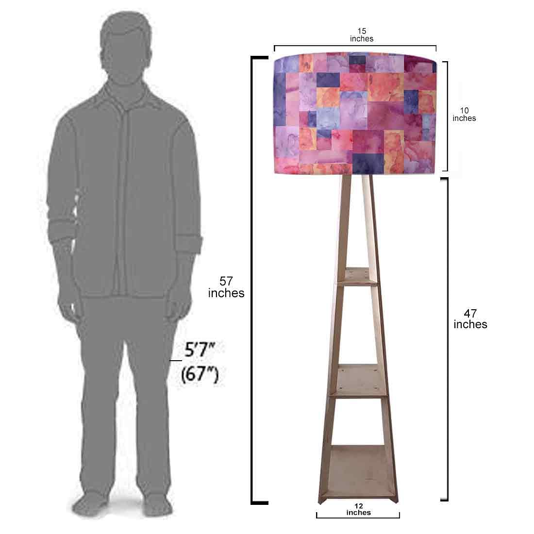 Modern Floor Lamps For Living Room - Pink Stone Effect Nutcase