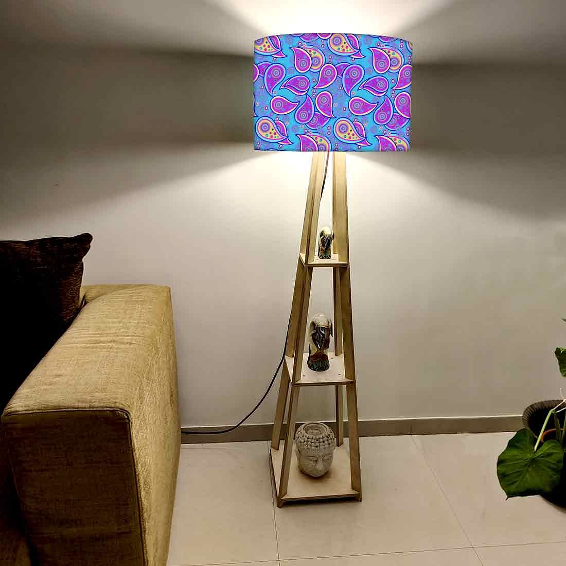 Tall Wooden Standing Lamps - Paisley Nutcase