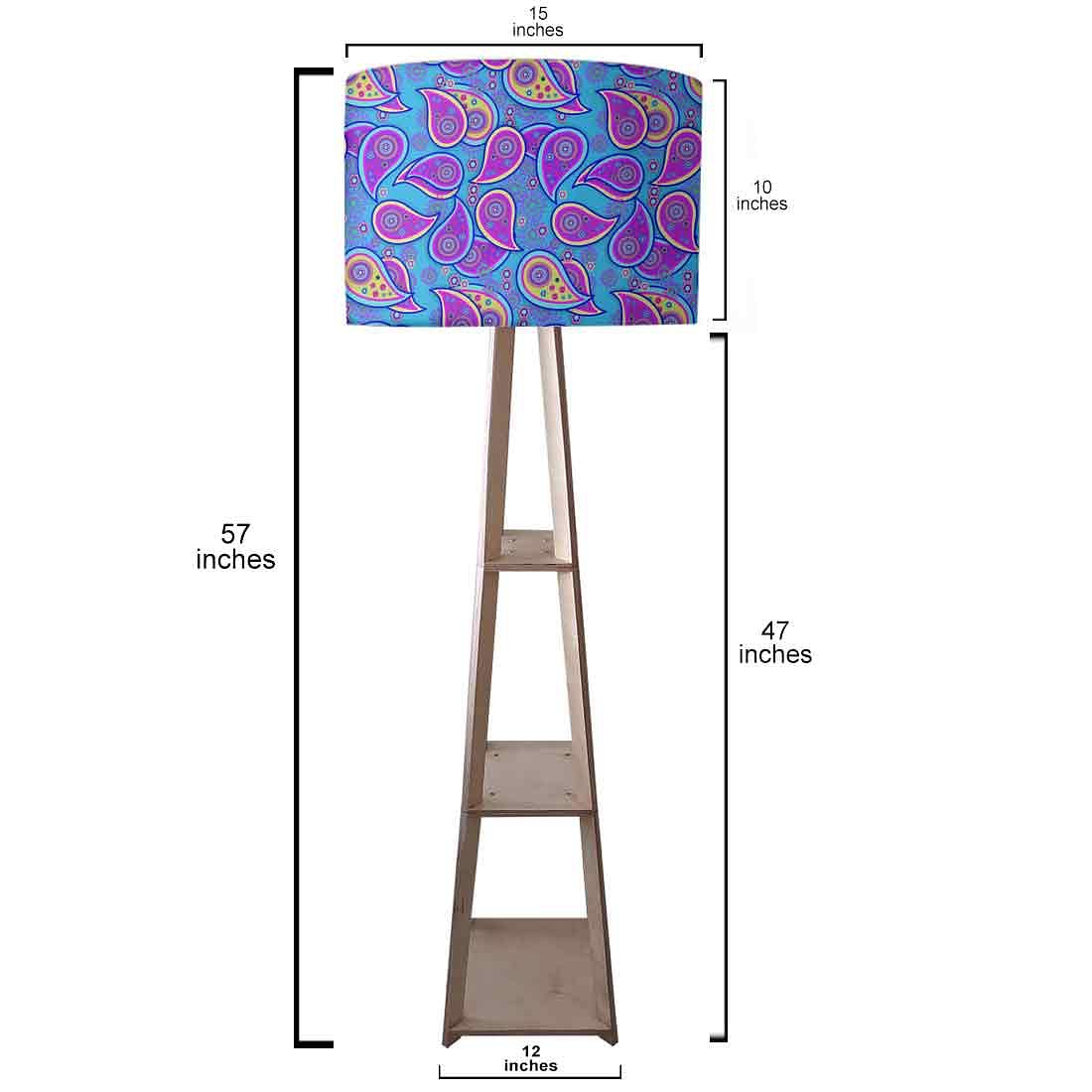 Tall Wooden Standing Lamps - Paisley Nutcase