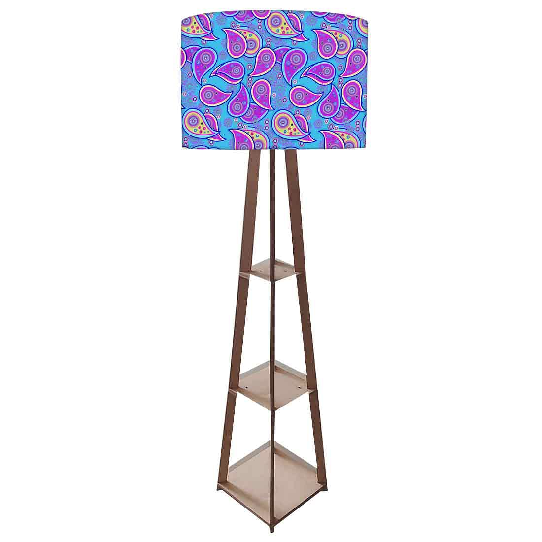 Tall Wooden Standing Lamps - Paisley Nutcase
