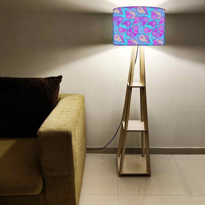 Tall Wooden Standing Lamps - Paisley Nutcase