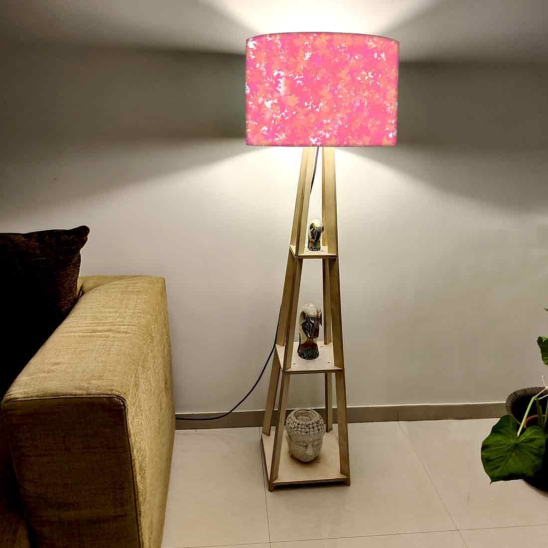 Pink Tripod Floor Lamps Night Light for Living Room Nutcase