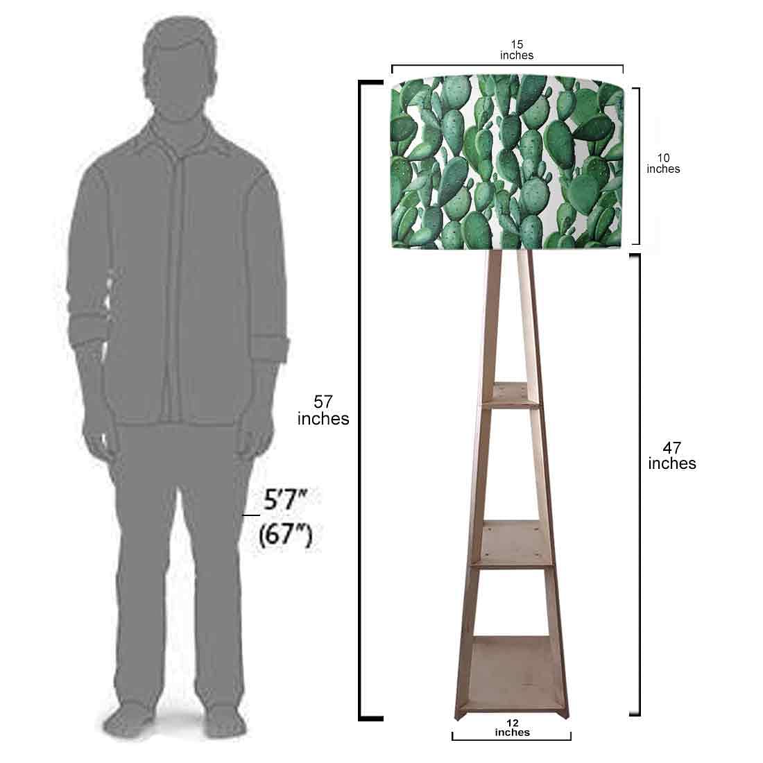 Wooden FloorLamp - Cactus Plant Nutcase