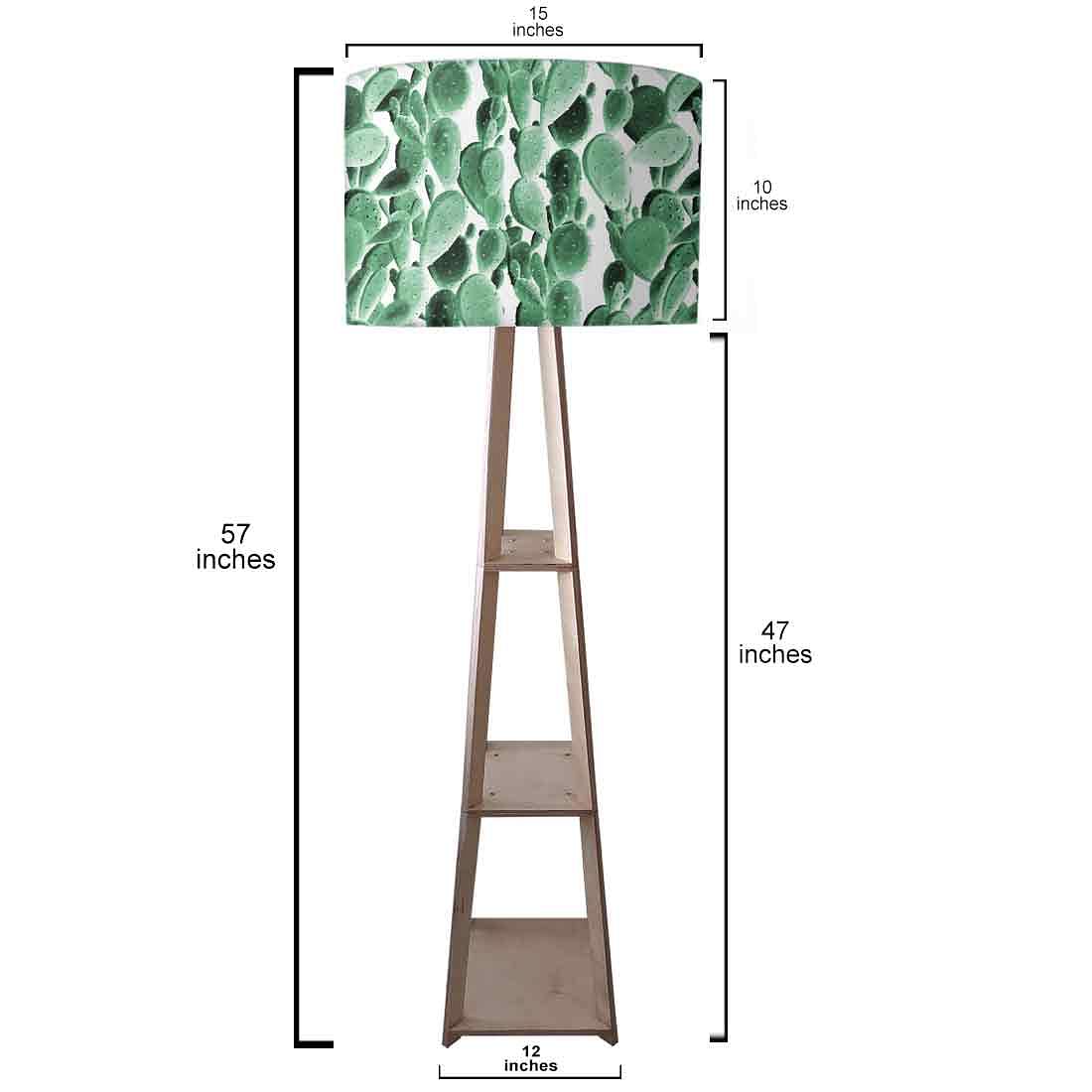 Standing Tripod Lamp - Green Cactus Plant Design Nutcase