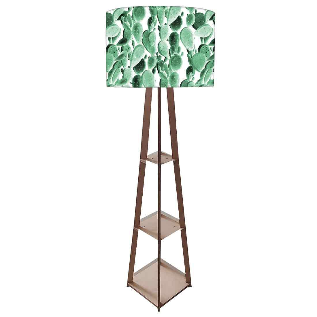 Standing Tripod Lamp - Green Cactus Plant Design Nutcase