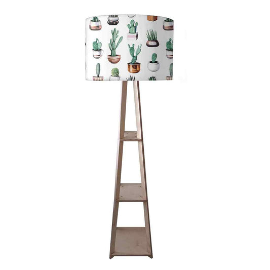 Cool Tripod Floor Lamp for Living Room - Pots Cactus Nutcase