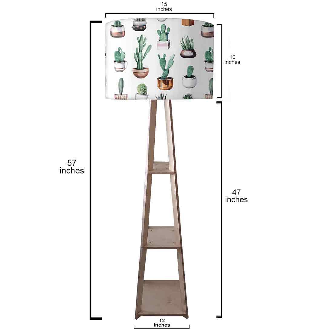 Cool Tripod Floor Lamp for Living Room - Pots Cactus Nutcase