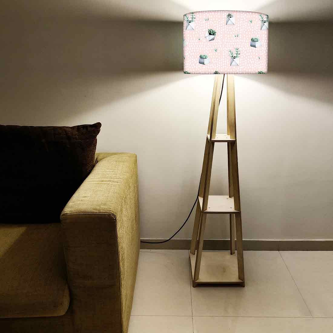 Floor Lamps for Living Room Night Light - Pink Cactus Nutcase