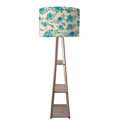 Bright Blue Flowers Floor Lamps for Bedroom Light Nutcase