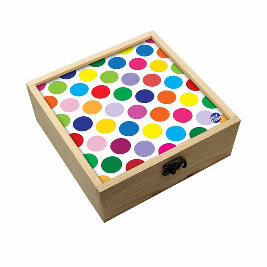 Jewellery Box Makepup Organizer -  Colorful Dots Nutcase