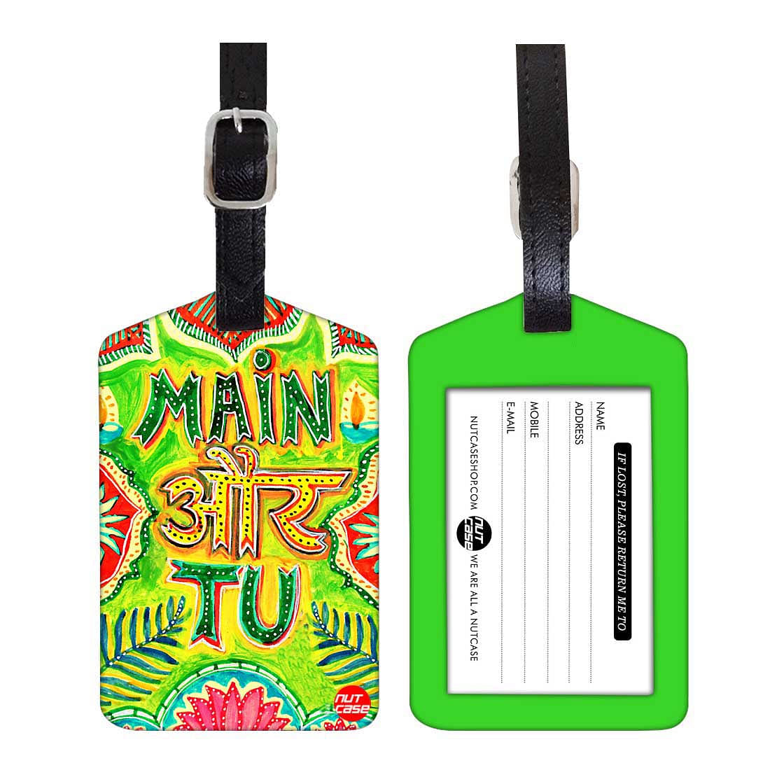 Luggage Tags Set Of 2 -  MAIN AUR TU Nutcase