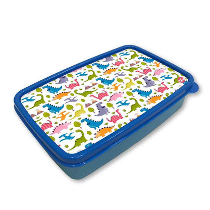 Plastic Kids Lunch Box for School Boys Snack Containers - Dinosaur Nutcase