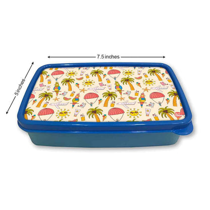 Best Snacks Storage Box for School Boys With Small Container - Summer Time Nutcase