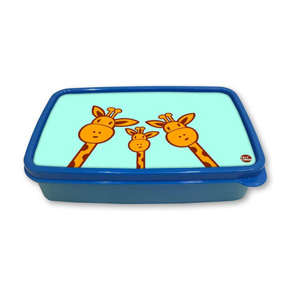 Small Plastic Snack Box for Kids to School Boys - Giraffe Nutcase